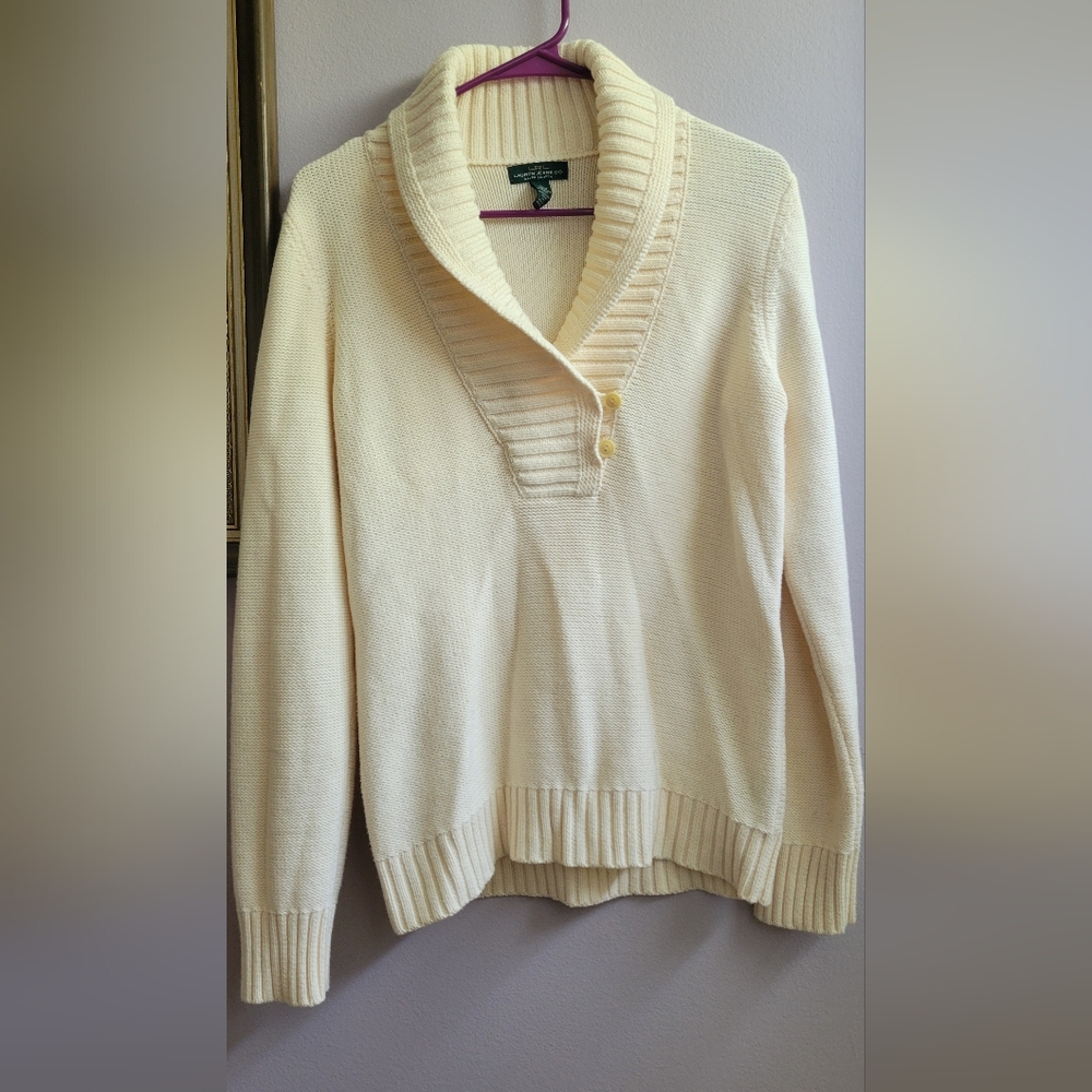 Ralph Lauren Cream Cowl Neck Sweater